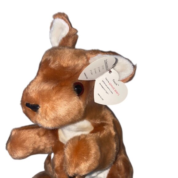 Ty Beanie Buddy 2000 Pouch The Kangaroo Plush Toy w/Baby Joey - Picture 3 of 15